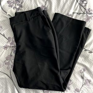 Work/ Dress pants - Nine West size 12, barely bootcut, tummy control, black
